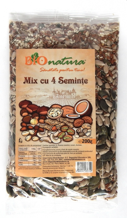 Mix 4seminte 200g - BIONATURA