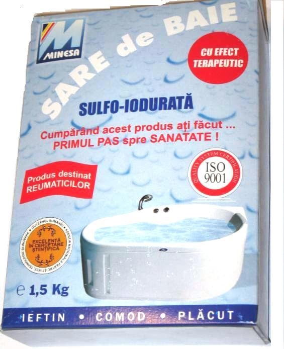 Sare baie sulfoiodurata 750g - MINESA