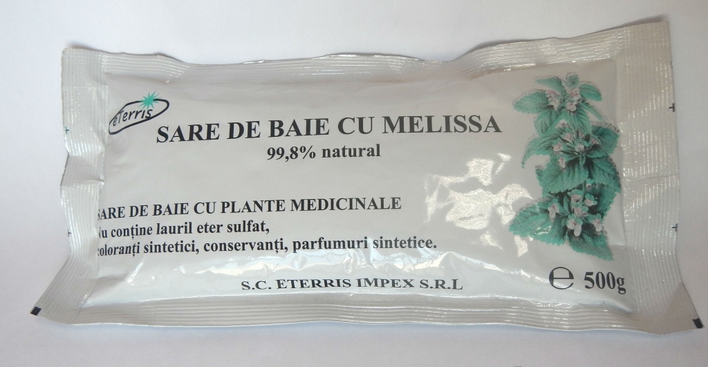 Sare baie antistres melissa 500g - ETERRIS