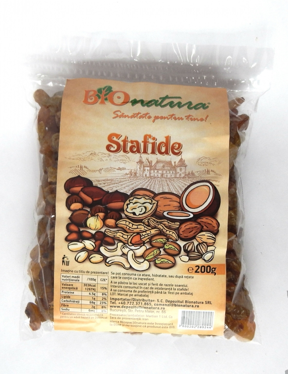 Stafide brune 200g - BIONATURA