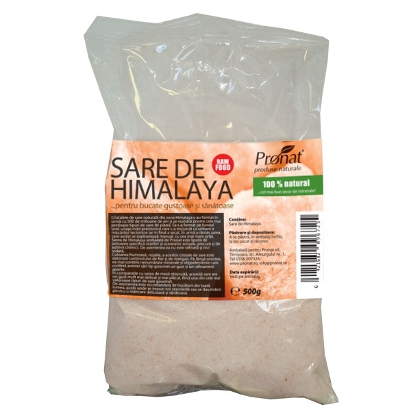 Sare roz fina Himalaya 500g - PRONAT