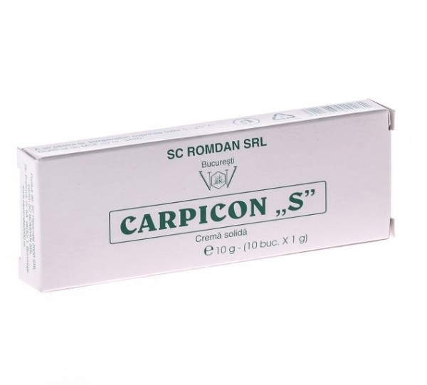 Supozitoare Carpicon S 10g - ROMDAN