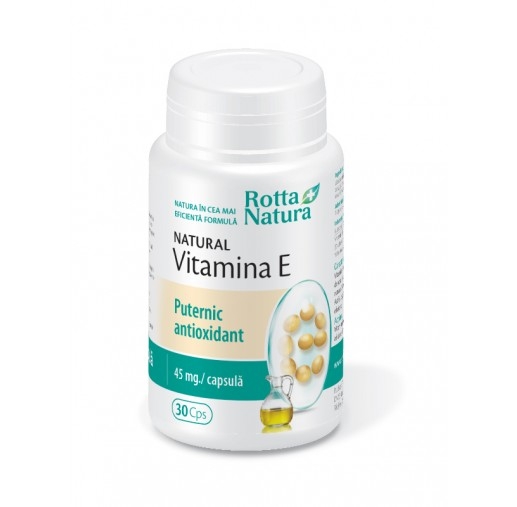 Vitamina E naturala 45mg 30cps - ROTTA NATURA