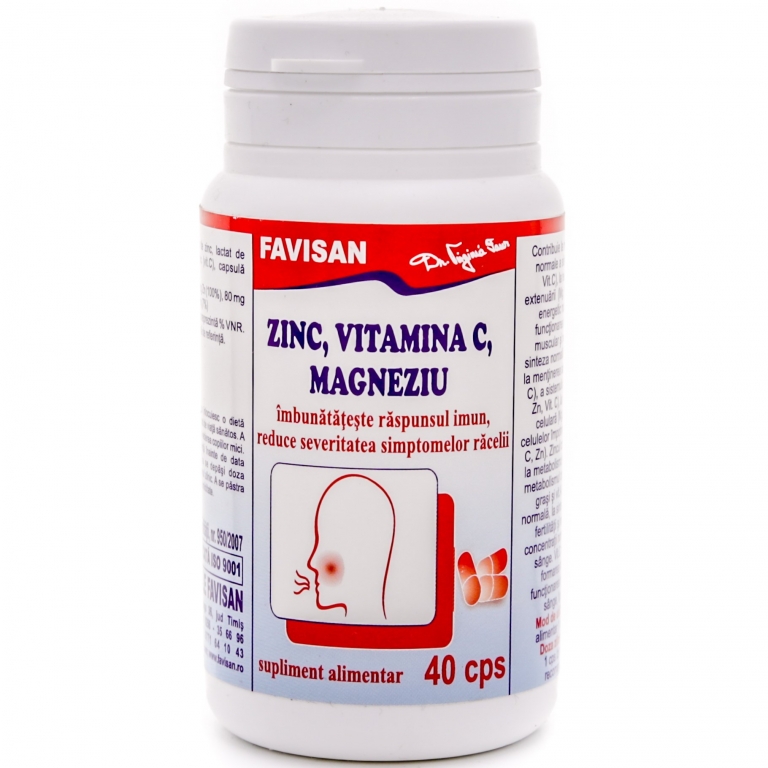 Zinc C Magneziu 40cps - FAVISAN