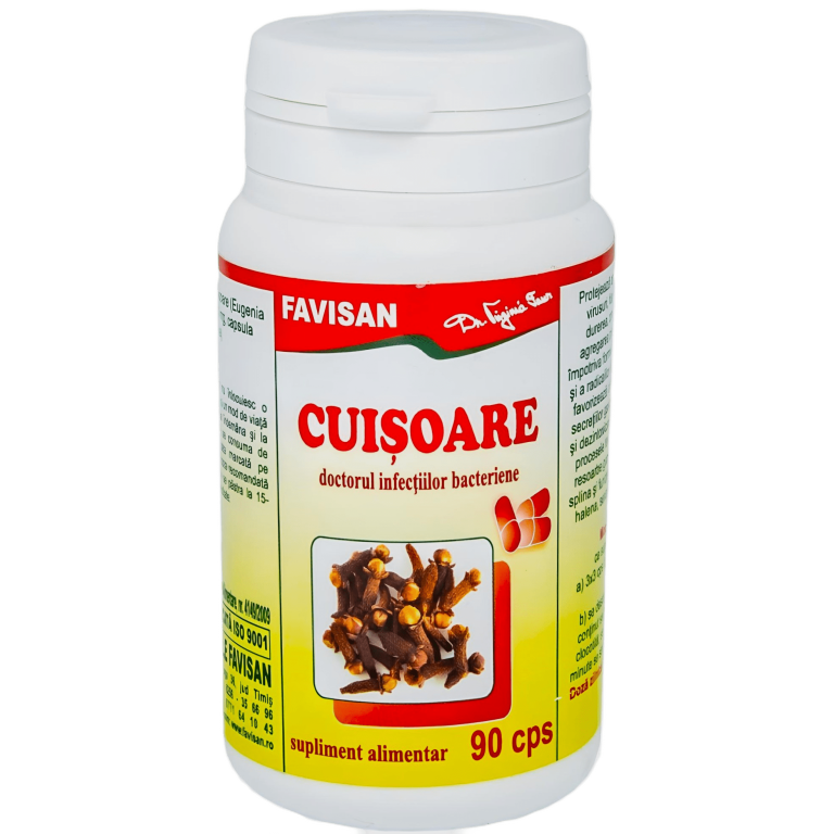 Cuisoare 350mg [Doctorul infectiilor bacteriene] 90cps - FAVISAN