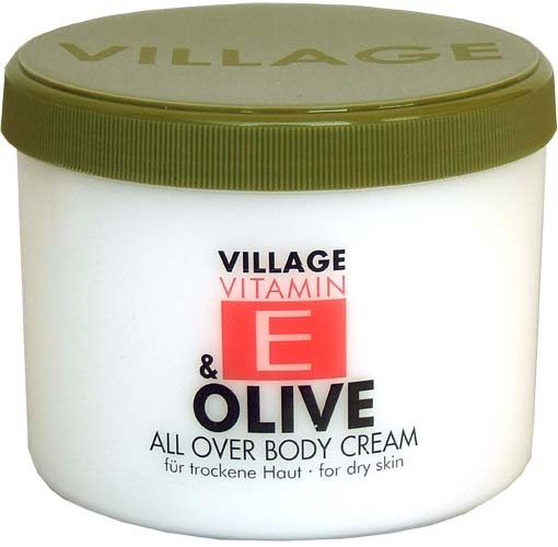 Crema corp E olive 500ml - VILLAGE COSMETICS