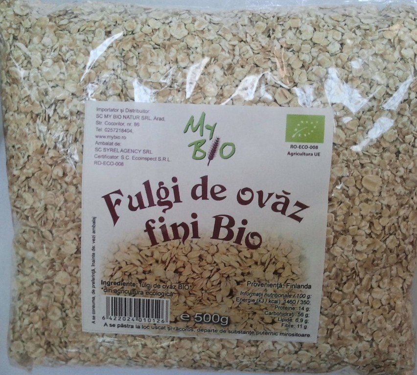 Fulgi ovaz fini eco 500g - MY BIO