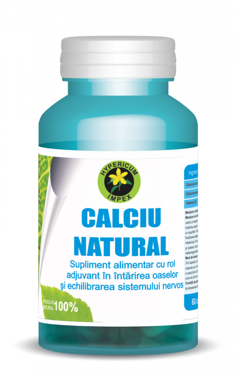 Calciu natural 60cps - HYPERICUM PLANT