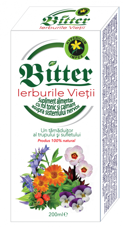 Bitter ierburile vietii 200ml - HYPERICUM PLANT